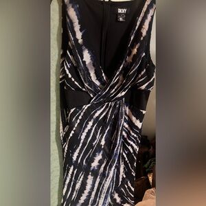 DKNY Black and Tan Dress